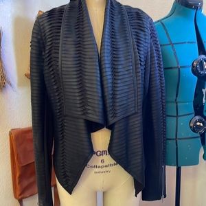 C. Luce black vegan leather jacket